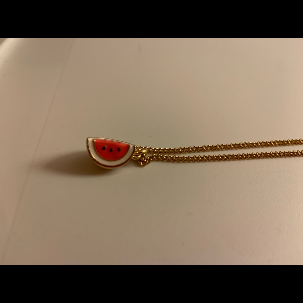 J. Crew Watermelon Necklace Gold - Girls